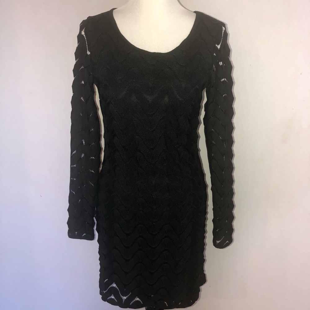 Free People Wild Thing Black Zigzag Minidress - Picture 4 of 8